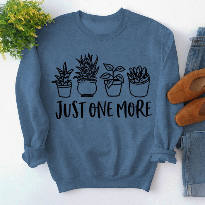 Blue sweater (black font) / S