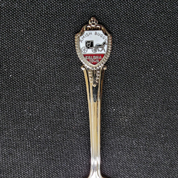 Kalona Iowa Collectible Souvenir Spoon 4.5" (11cm) Amish Buggy