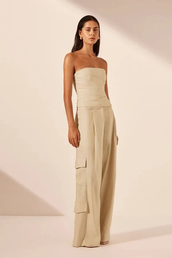Kasbah Strapless Draped Bodice - SODA Fashion Haus
