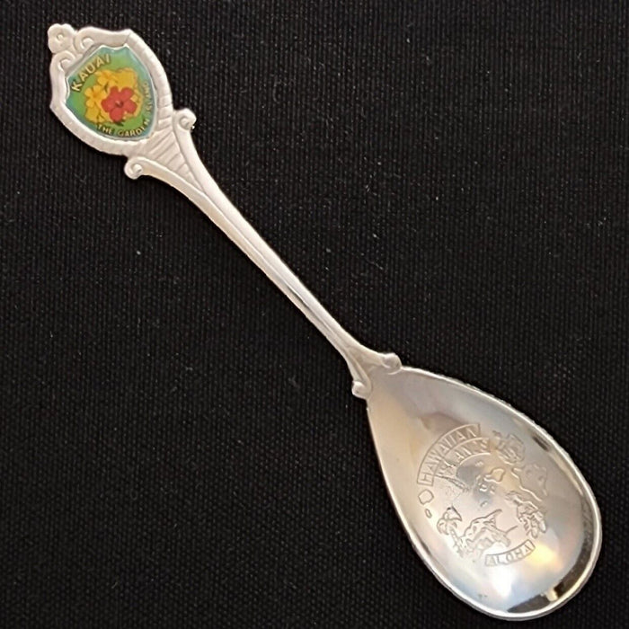 Kauai Garden Island Hawaii State Collectible USA Travel Souvenir Spoon 1990