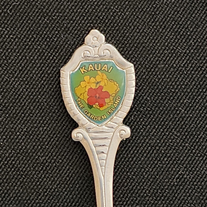 Kauai Garden Island Hawaii State Collectible USA Travel Souvenir Spoon 1990