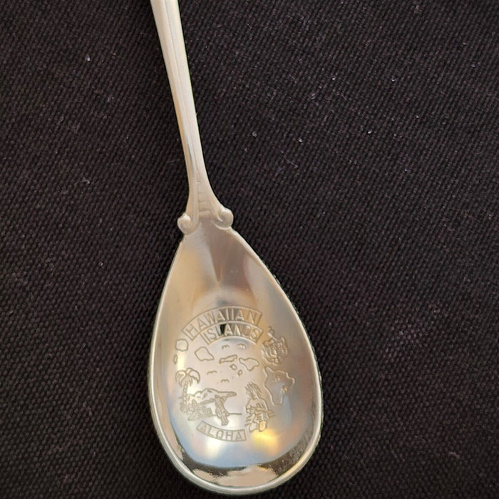 Kauai Garden Island Hawaii State Collectible USA Travel Souvenir Spoon 1990