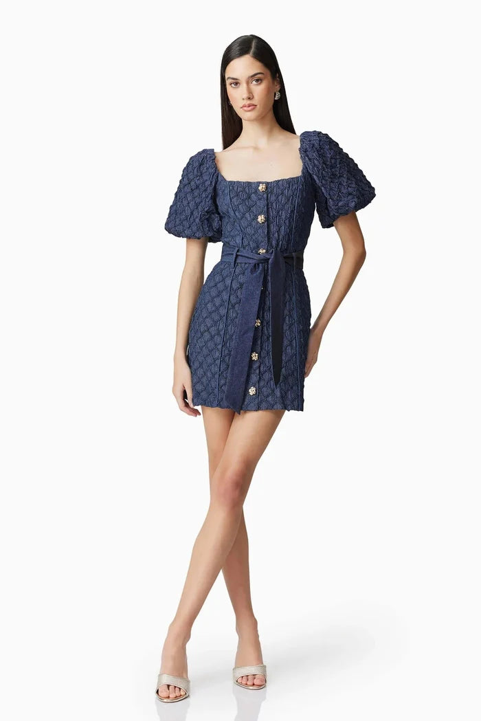 Keeley Puff Sleeve Mini Dress - SODA Fashion Haus