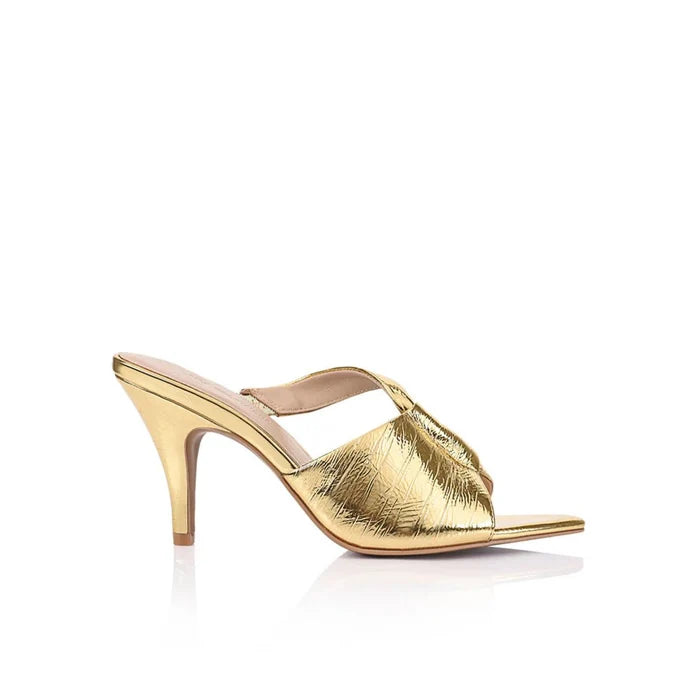 Kelis Sandal - Gold Leather Metallic - SODA Fashion Haus