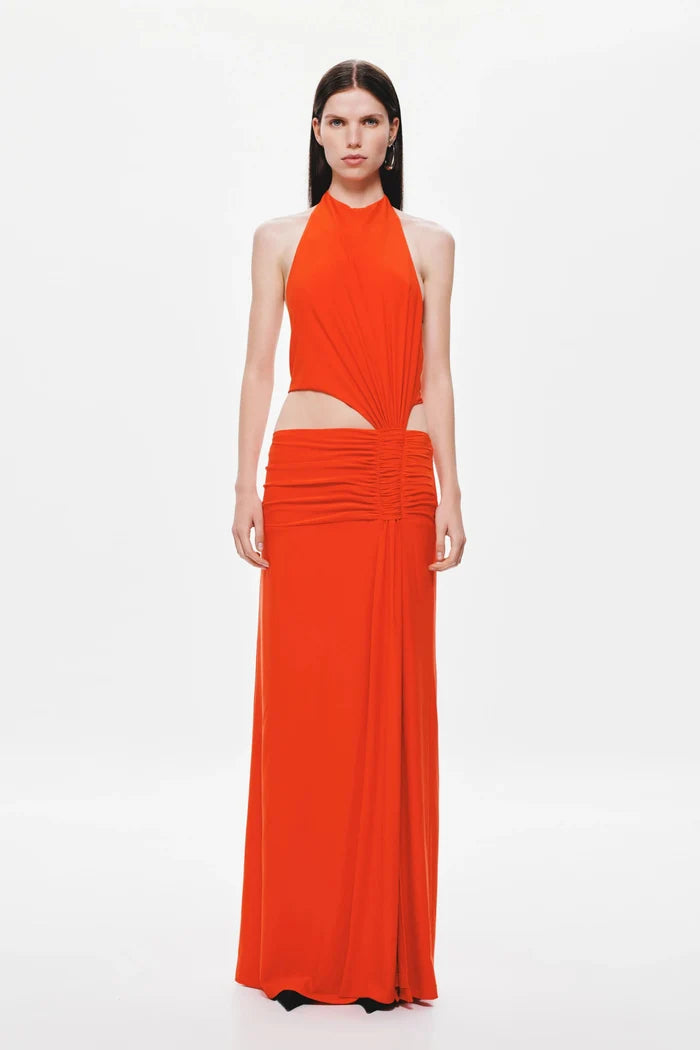 Kendall Dry Jersey Maxi Dress - Chilli Red - SODA Fashion Haus