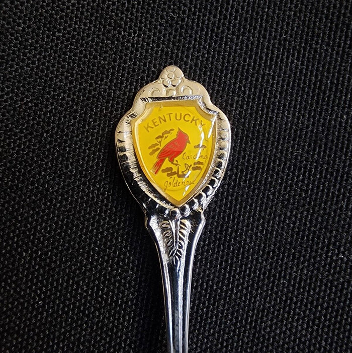 Kentucky Collectible Travel Souvenir Spoon 3.5" Red Cardinal Bluegrass State