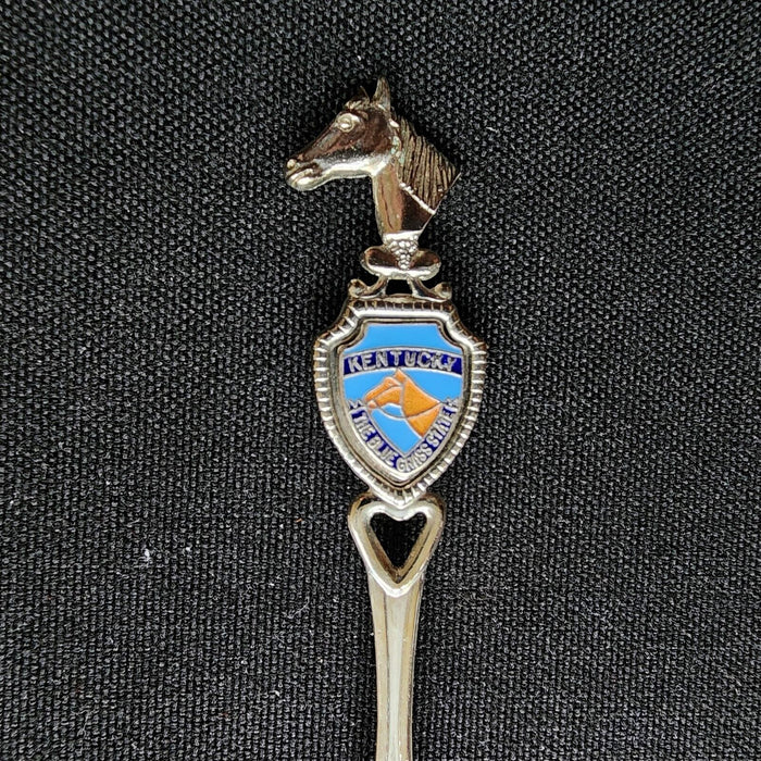 Kentucky State Collector Souvenir Spoon 4in (10cm) Horse Head 1981