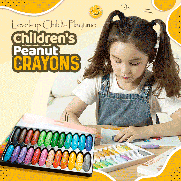Kid's Washable Peanut Crayons Set