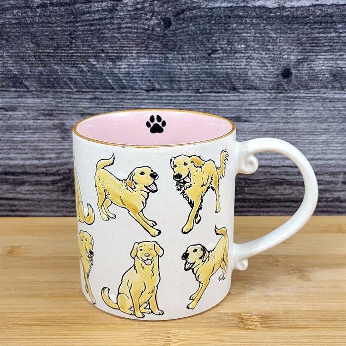 Labrador Retriever Coffee Mug Lab Dog Ceramic Embossed 21oz Tea Cup Blue Sky