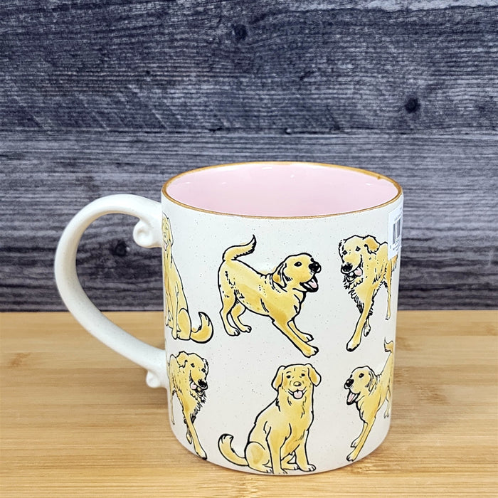 Labrador Retriever Coffee Mug Lab Dog Ceramic Embossed 21oz Tea Cup Blue Sky