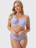 PURPLE TRIUMPH LACY MINIMISER BRA