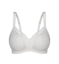 WHITE TRIUMPH LACY MINIMISER BRA
