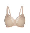 BEIGE TRIUMPH LACY MINIMISER BRA