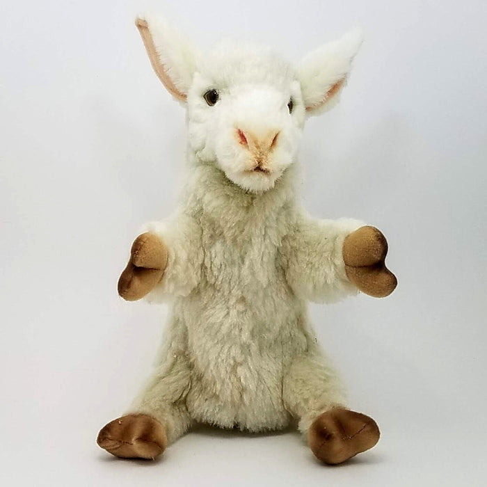 Lamb Hand Puppet by Hansa True to Life Look Soft Plush Animal Learning Toys
