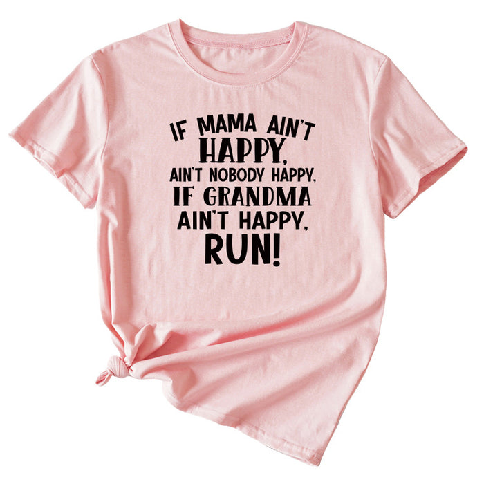 Pink (black font) / S