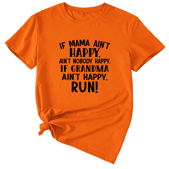 Orange (black font) / S