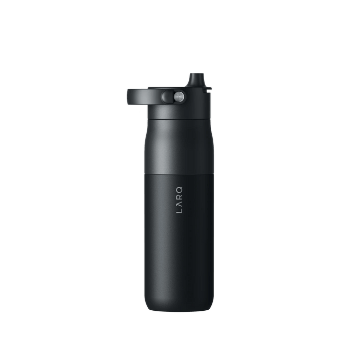 23 oz / Obsidian Black Custom LARQ Bottle PureVis 2 - 23oz - Corporate Gifts