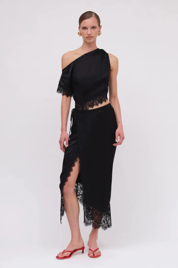 Lee Satin Lace Skirt - SODA Fashion Haus