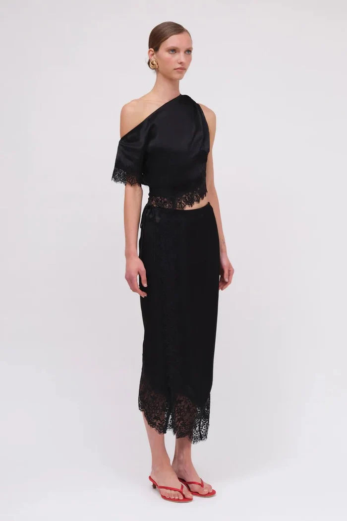 Lee Satin Lace Skirt - SODA Fashion Haus
