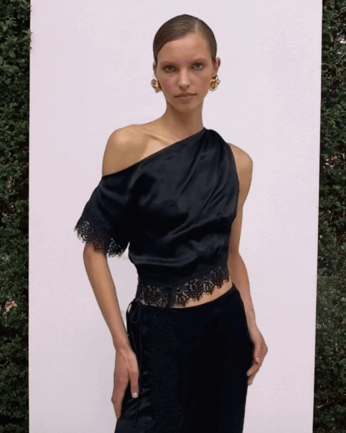 Lee Satin Lace Top