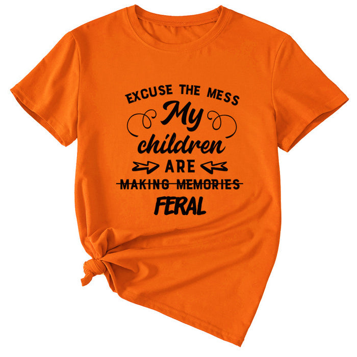 Orange (black font) / S