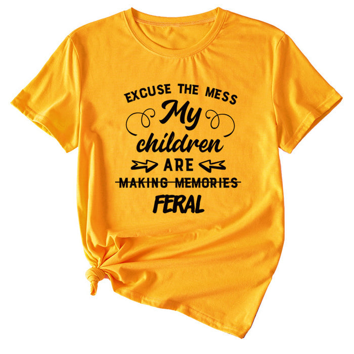 Mustard yellow (black font) / S