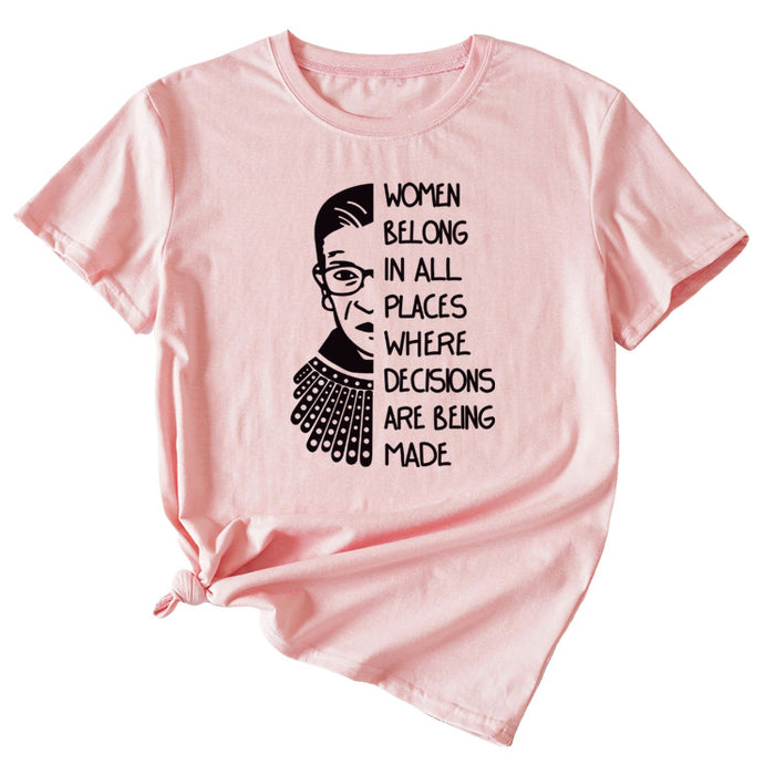 Pink (black font) / S