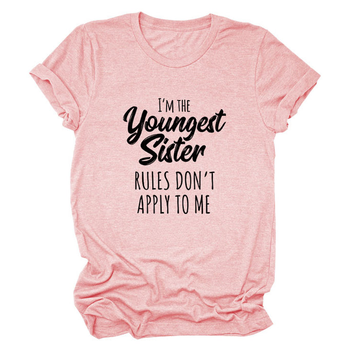 Pink (black font) / S
