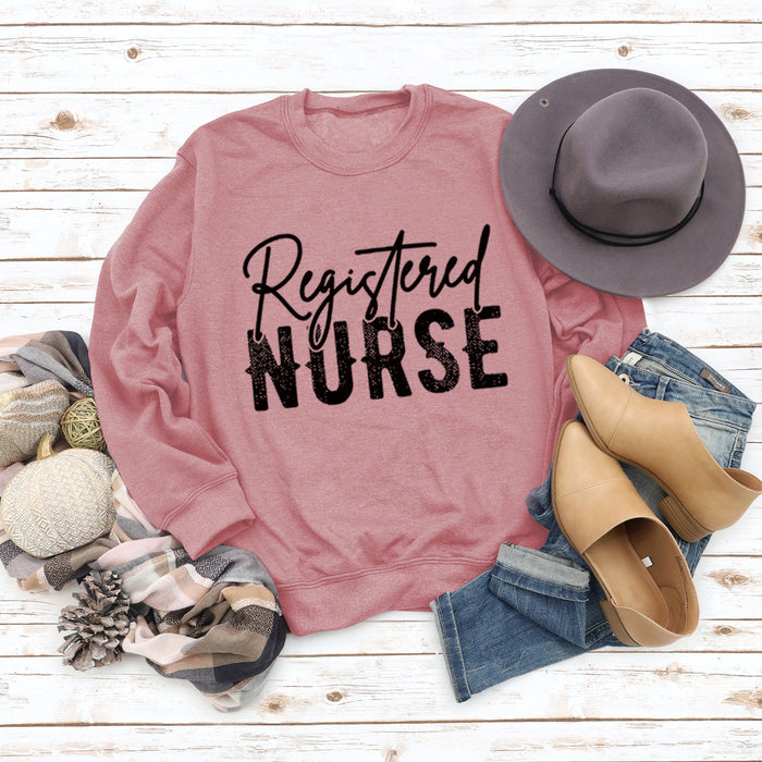 Rose gold sweater (black font) / S