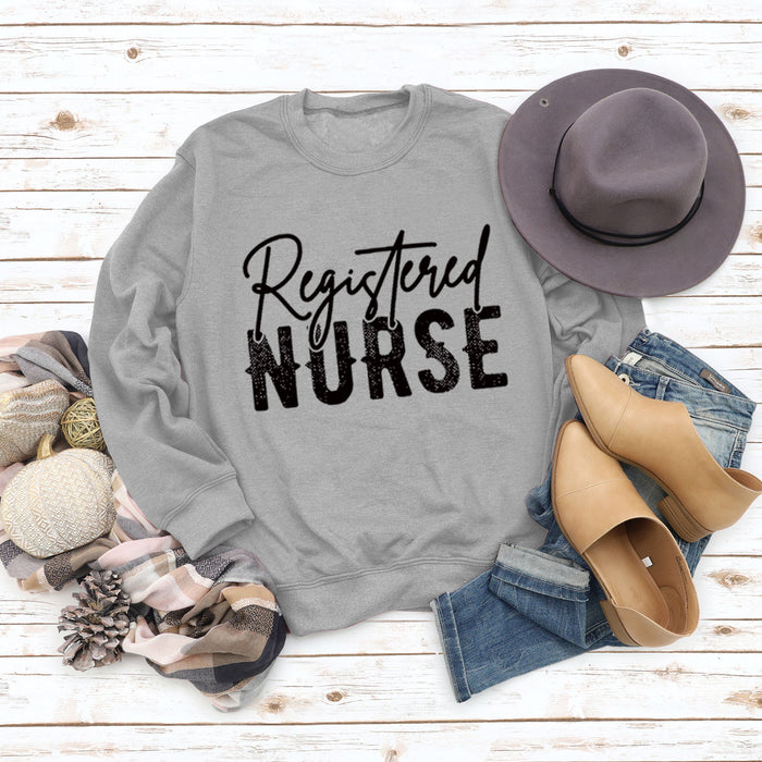Grey sweater (black font) / S