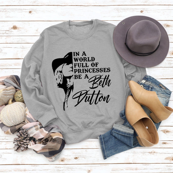 Gray sweater (black font) / S