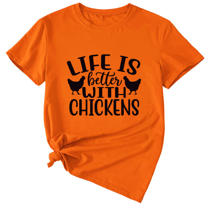 Orange (black font) / S
