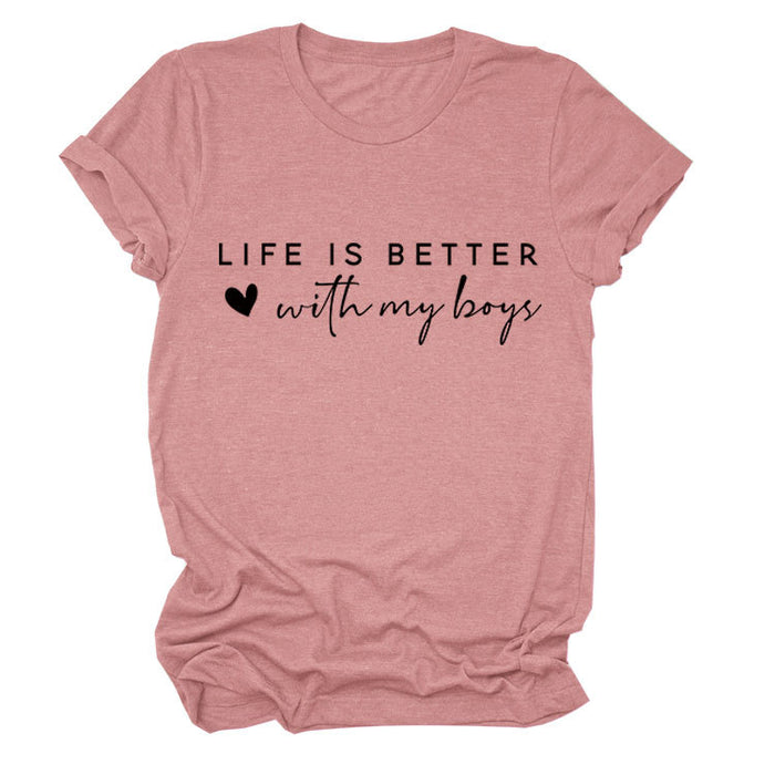 Rose gold (black font) / S