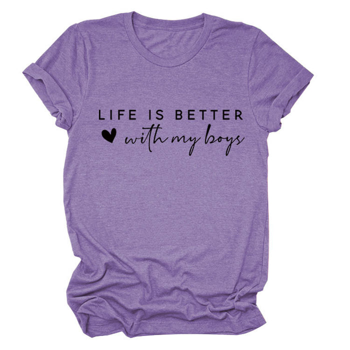 Purple (black font) / S