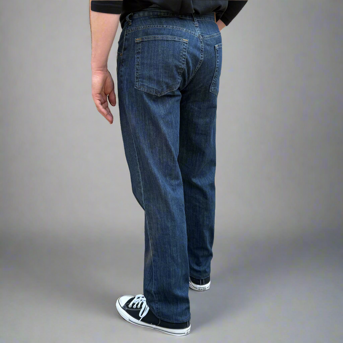 Long Ryder Relaxed fit 12oz USA Stretch Stone Wash