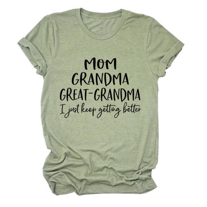 Olive green (black font) / S