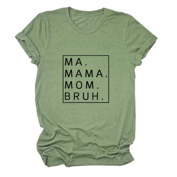 Olive green (black font) / S