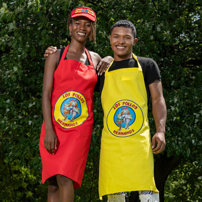 Los Pollos Hermanos: Bad Chicken Man Restaurant Apron and Visor Halloween Costume Cosplay - TVStoreOnline