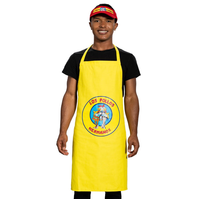 Los Pollos Hermanos: Bad Chicken Man Restaurant Apron and Visor Halloween Costume Cosplay - TVStoreOnline