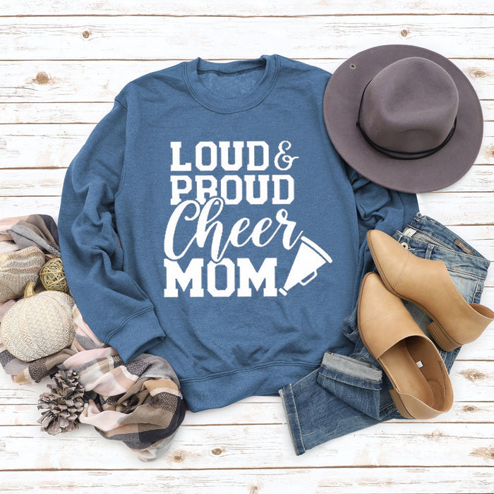 Blue sweater (white font) / S