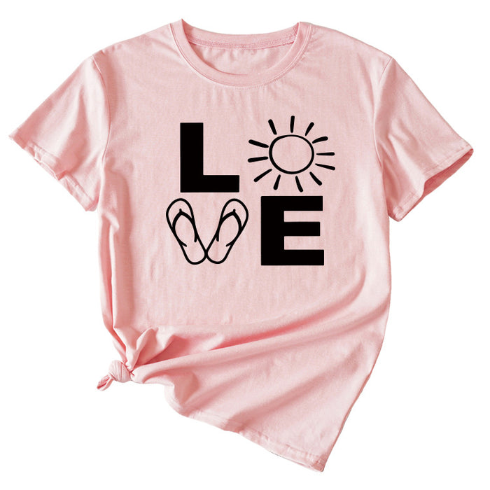 Pink (black font) / S
