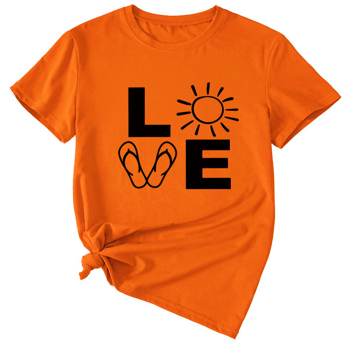 Orange (black font) / S