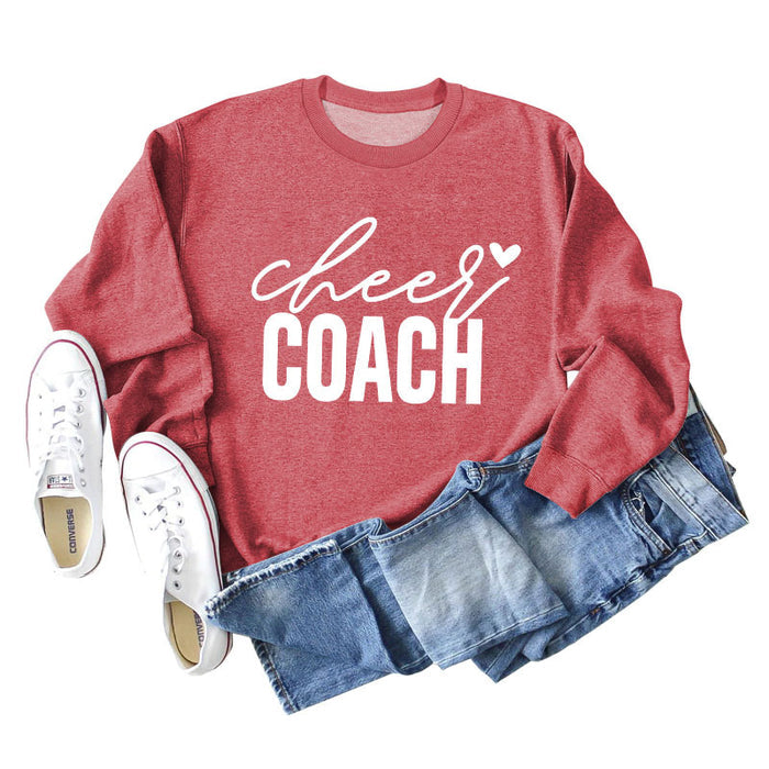 Red sweater (white font) / S