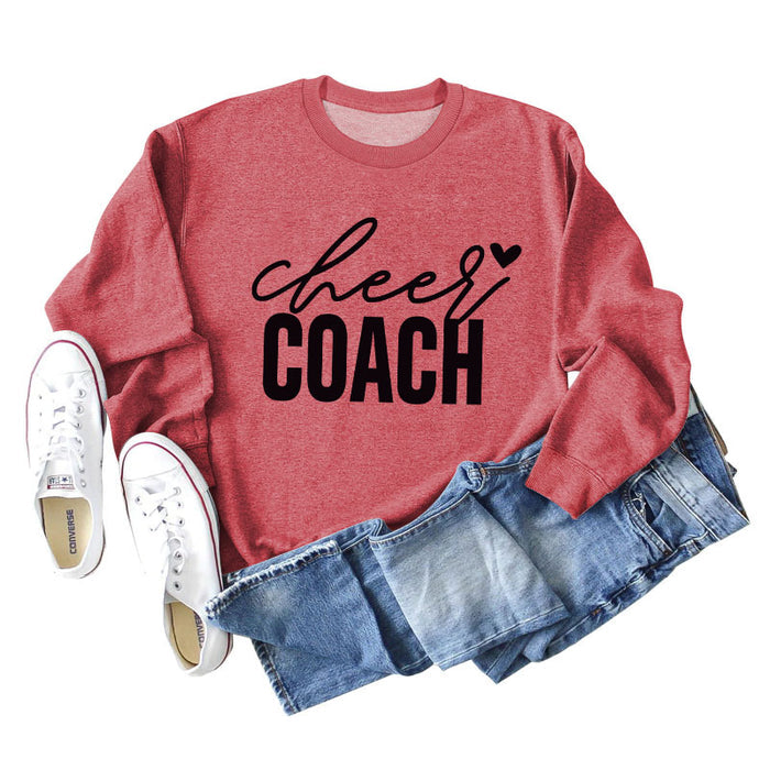 Red sweater (black font) / S
