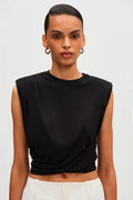 Lowri Crop Top (Black) - SODA Fashion Haus