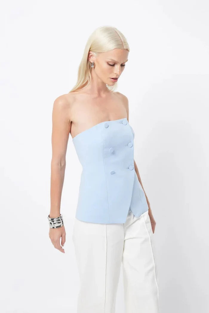 Lyrical Bustier (Ice Blue) - SODA Fashion Haus