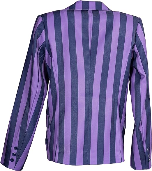 Mad Engine Wednesday Addams Purple Blazer Jacket School - TVStoreOnline