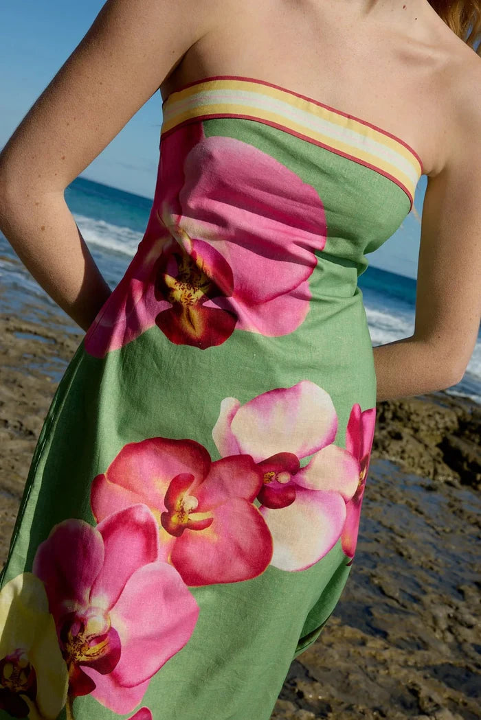 Maeve Dress Meadow Phalae by Aston Studio - Australian designer Dress | SODA Fashion Haus