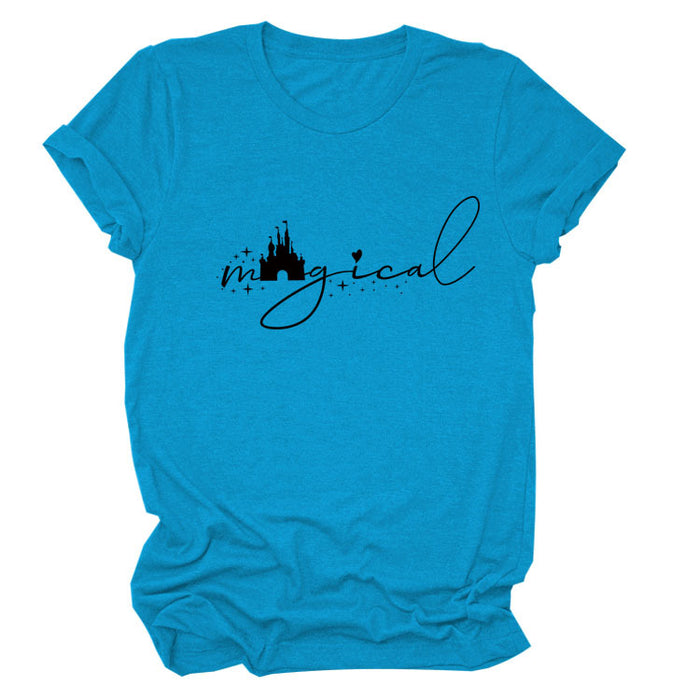 Lake blue (black font) / S