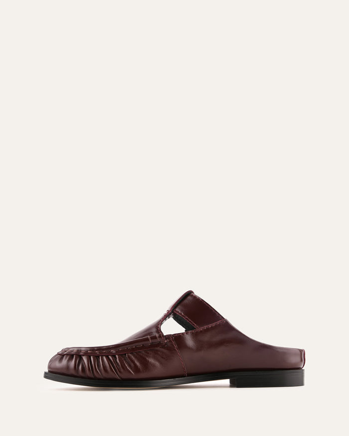burgundy loafer